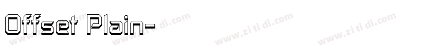 Offset Plain字体转换